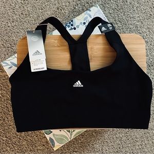 Women’s ADIDAS Black and White Sports Athletic Bra